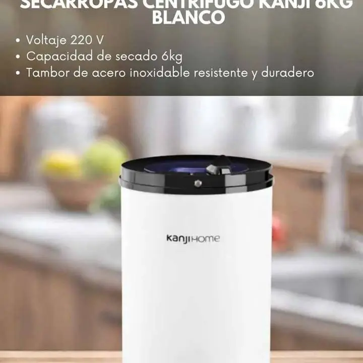 Secarropas centrifugo Kanji de 6 KG blanco