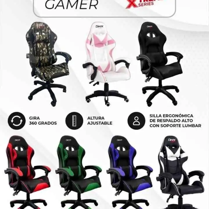 Sillon gamer dinax consultar por colores disponibles
