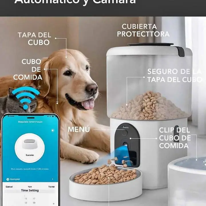 Comedero y bebedero para mascotas suono automático