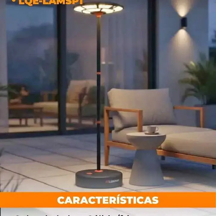 Lámpara solar LED de pie