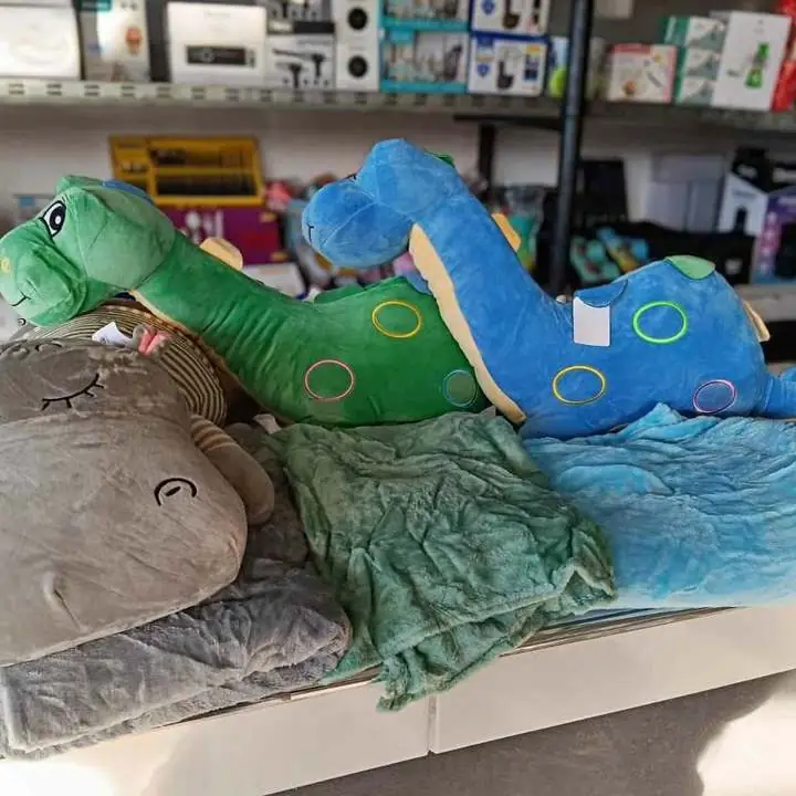Peluche con manta