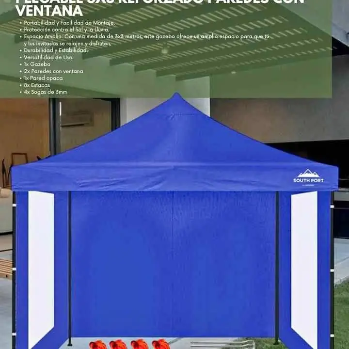 GAZEBO 3 x 3 con paredes Gadnic! precio increíble