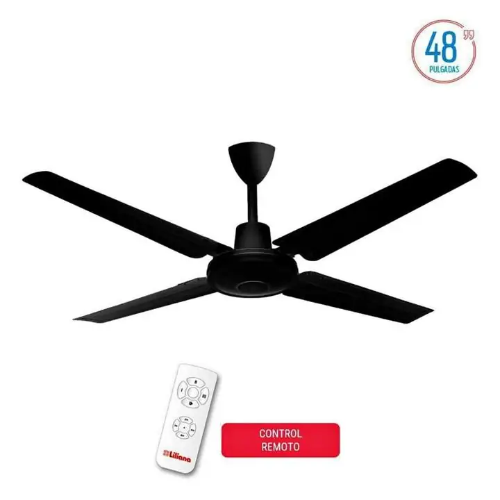 Ventilador de techo Liliana aspas metálicas model VTHN104R