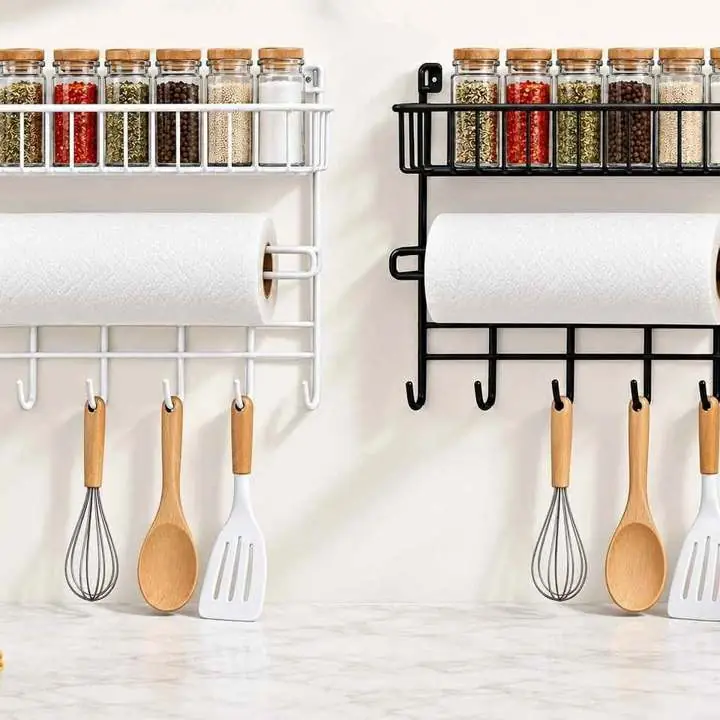 Estante organizador cocina colgante Ideal para mantener tu cocina ordenada y todo a mano