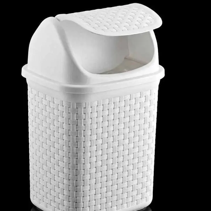 Cesto de basura tipo rattán Ideal para baño, cocina o habitación