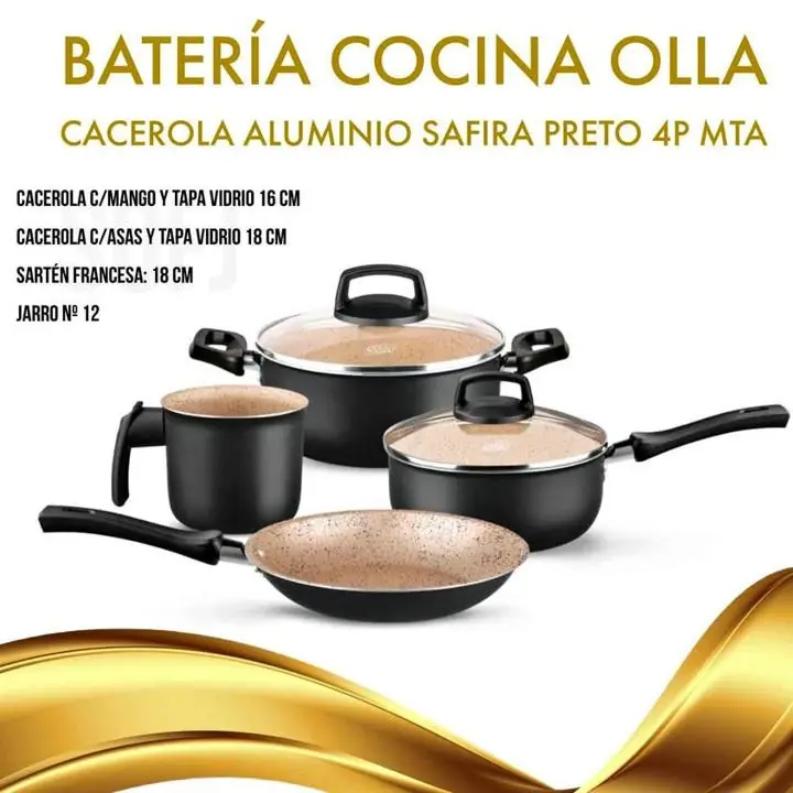 Batería de cocina mta 4 piezas