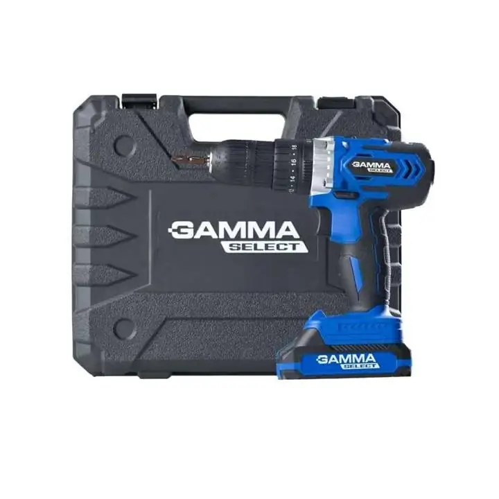 Taladro Atornillador de Impacto con Percutor en Kit GAMMA G12601kar