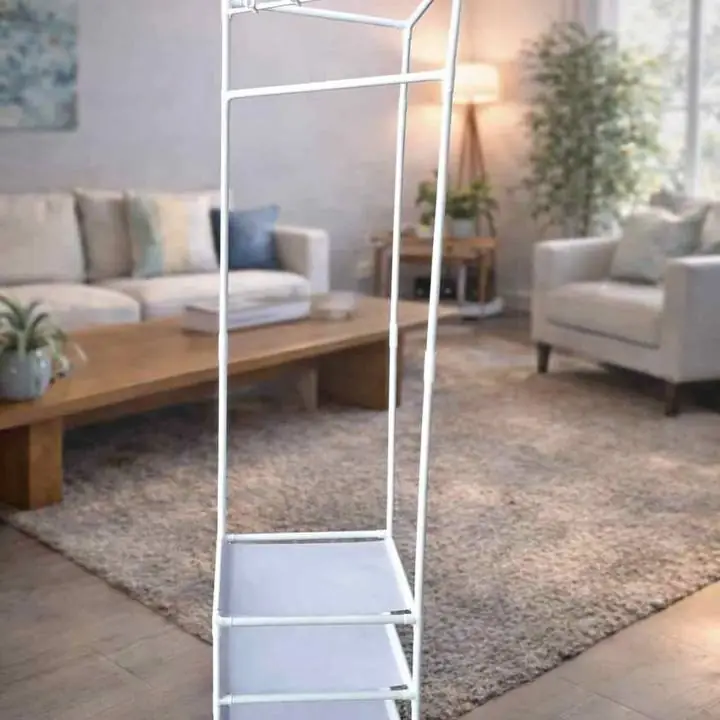 Organizador multifunción con perchero Estructura firme y resistente