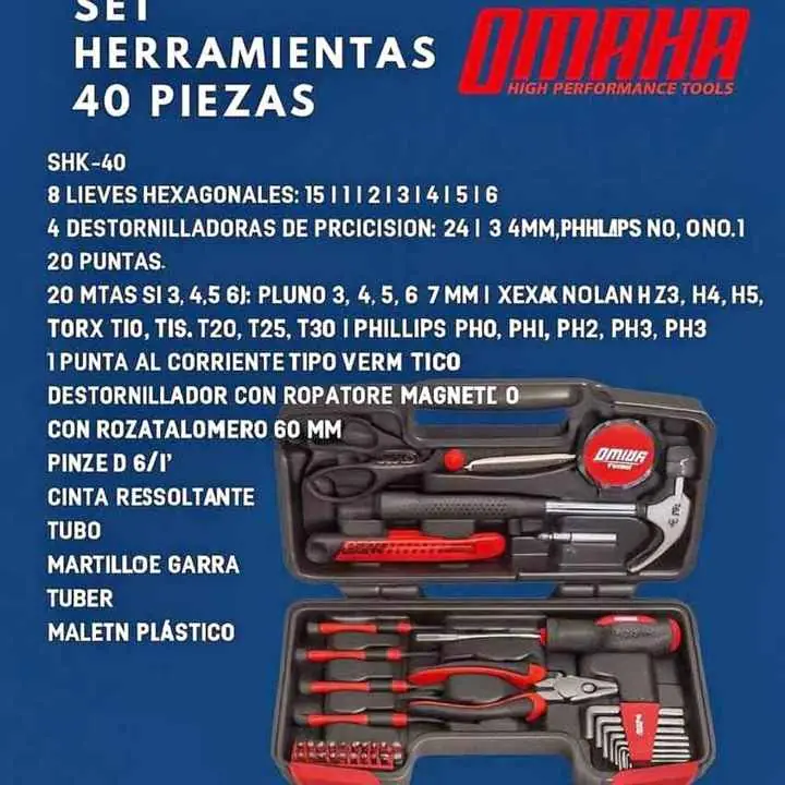 Set de herramientas 40 piezas