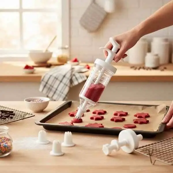 Jeringa de reposteria para decorar con 8 picos en bolsa