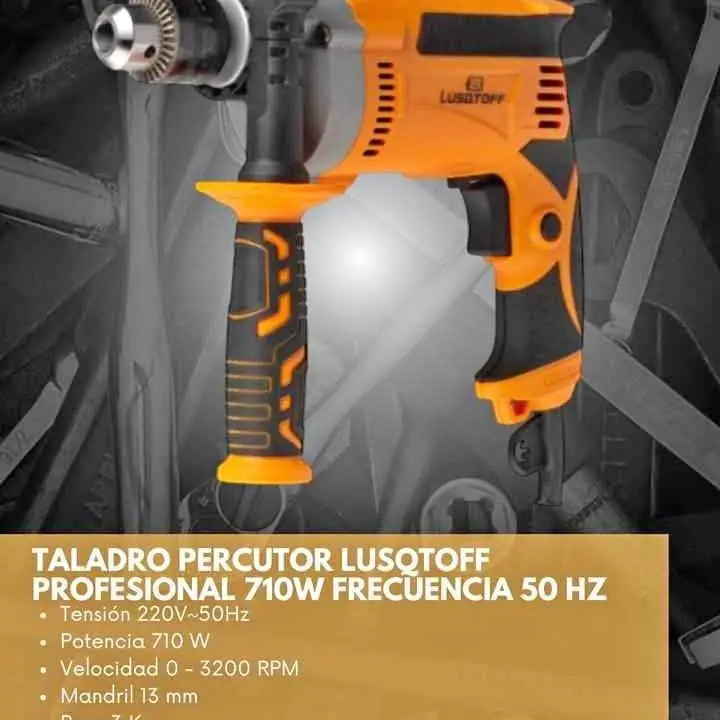 Taladro percutor 710W lusqtoff