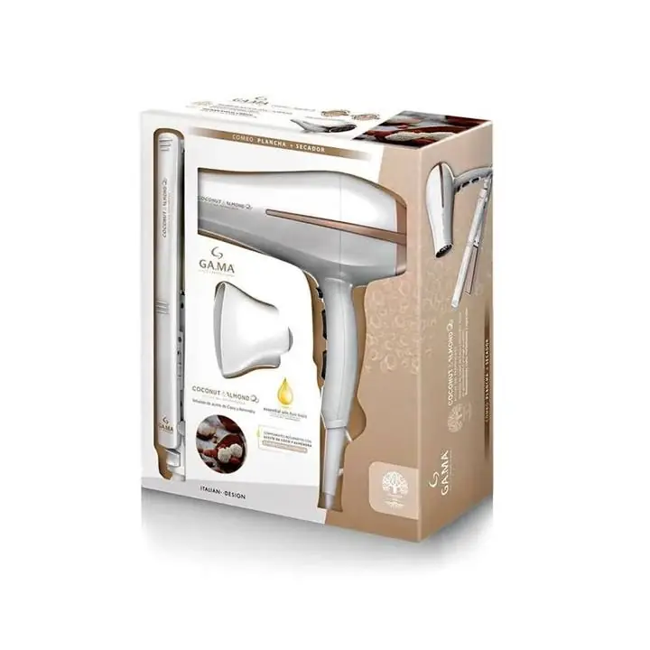 Set gama secador bora+ planchita elegance coconut