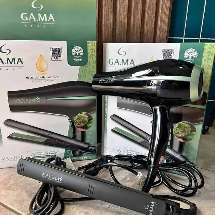 Combo secador + planchita gamma matcha