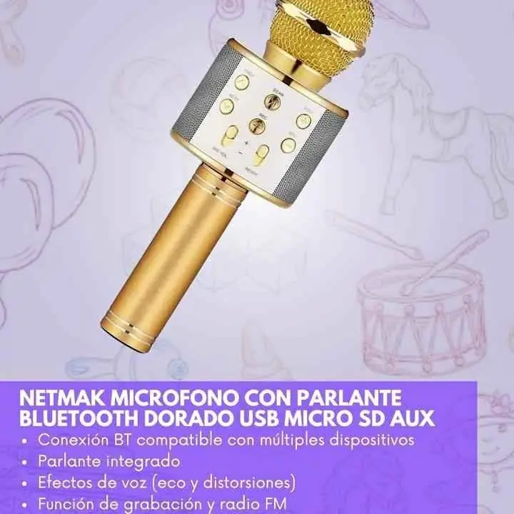 Micrófono inalámbrico con parlante