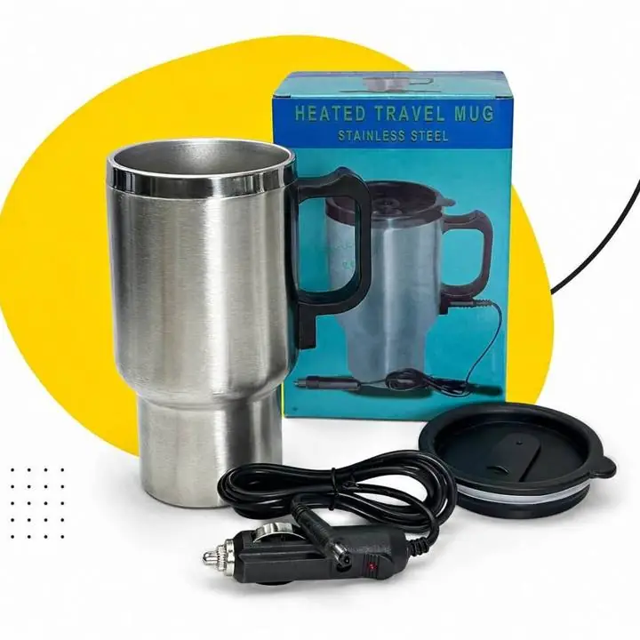 Vaso termico acero - C/CALENTADOR Ideal para disfrutar bebidas calientes durante el viaje
