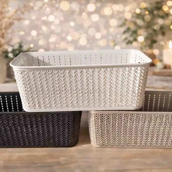 Canasto organizador tipo rattan