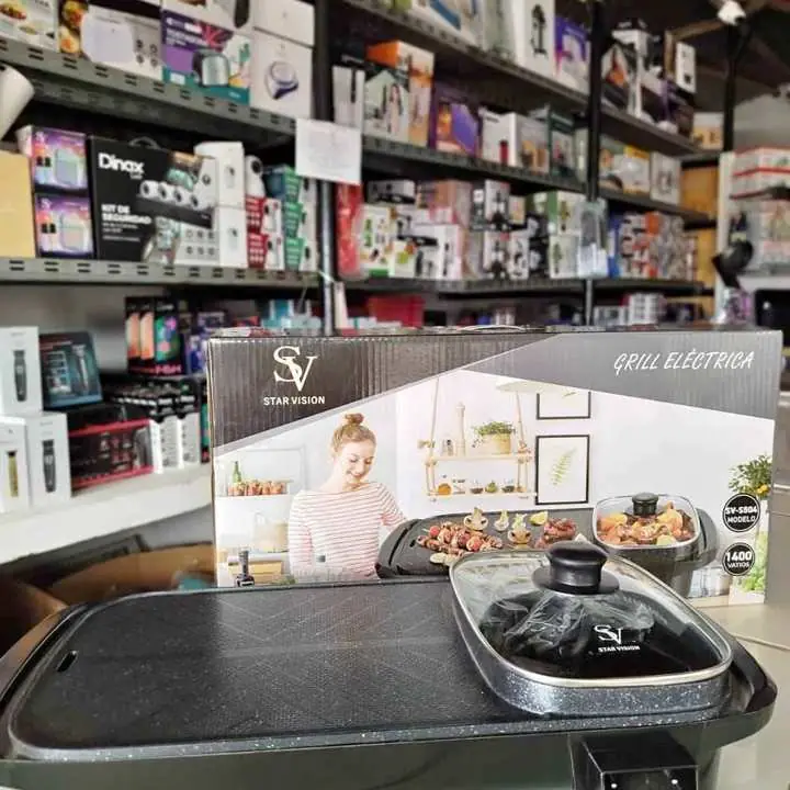 Grill Eléctrico star vision Ideal para cocinar sin humo