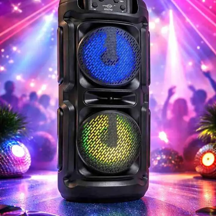 Parlante torre bluetooth con luces RGB