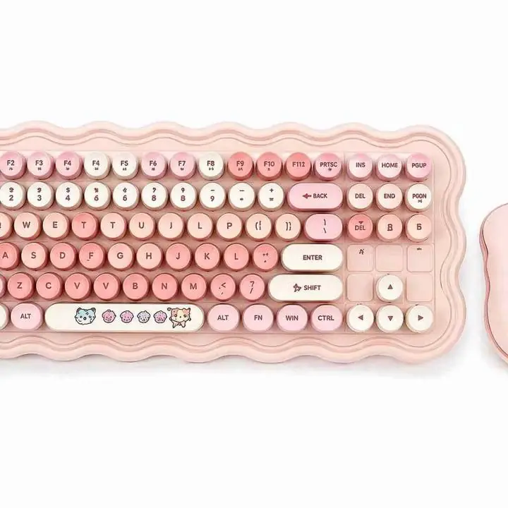 Teclado y mouse kawaii a bluetooth