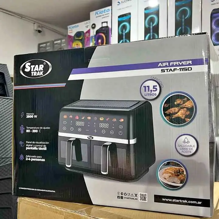 Freidora de aire star trak 11,5 litros doble bandeja