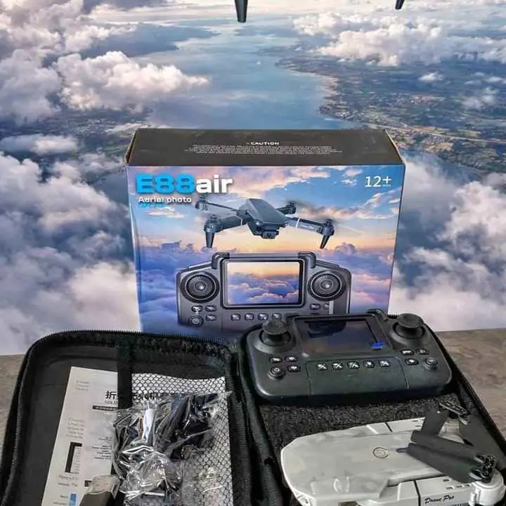 DRON E88 AIR Cámara HD para fotos y videos aéreos