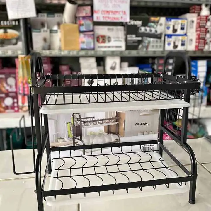 ¡Super escurridor de platos 2 PISOS! ¡Organizá tu cocina con estilo