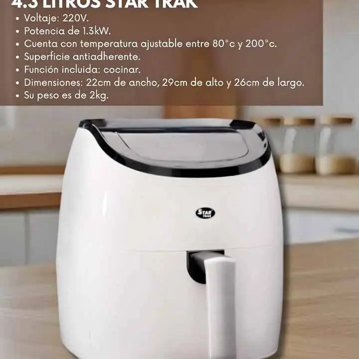 Freidora de aire star trak 4.3 litros