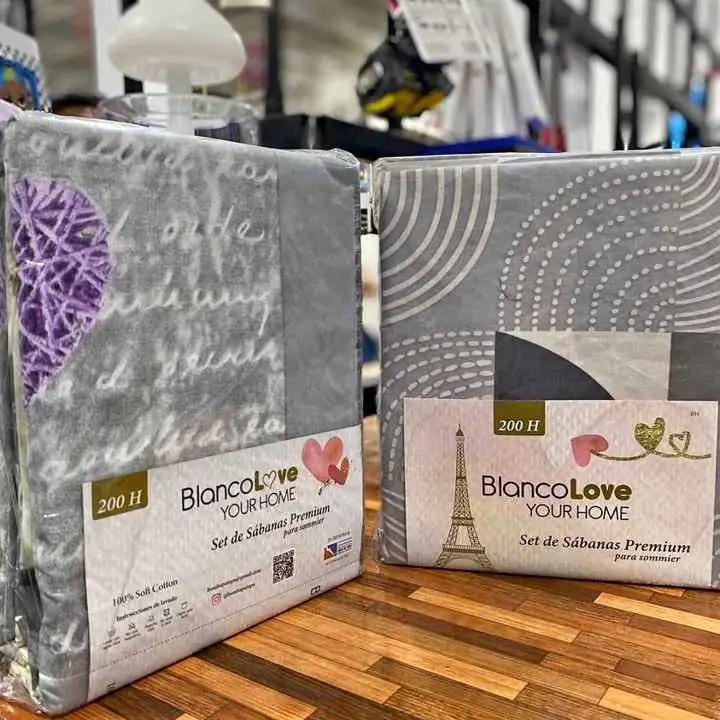 Set de Sábanas 2 plazas y media Suaves, resistentes y con diseños modernos. Ideales para sommier