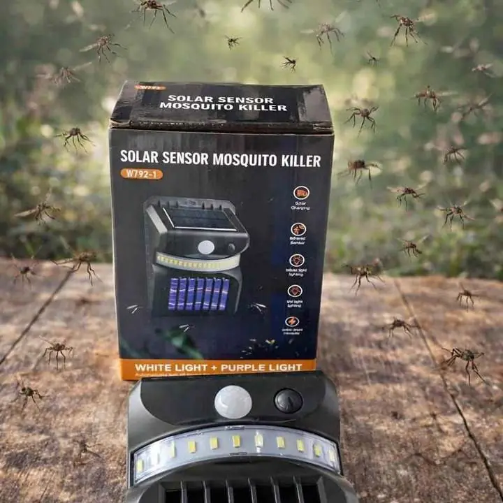 Matamosquitos solar con sensor