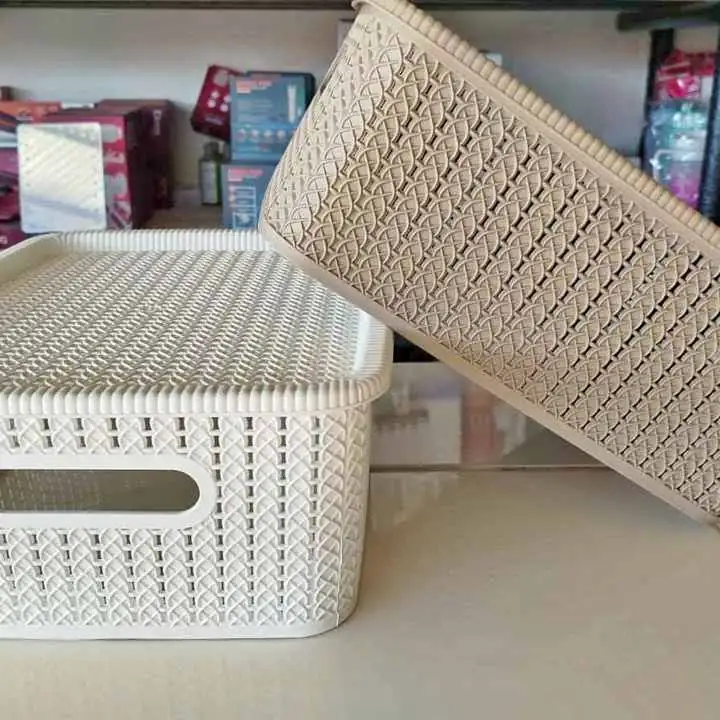 Caja Organizadora Plástica Capacidad: 12,5 litros Material plástico resistente y liviano