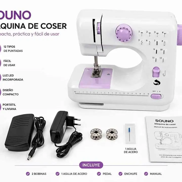 Maquina de coser souno portátil