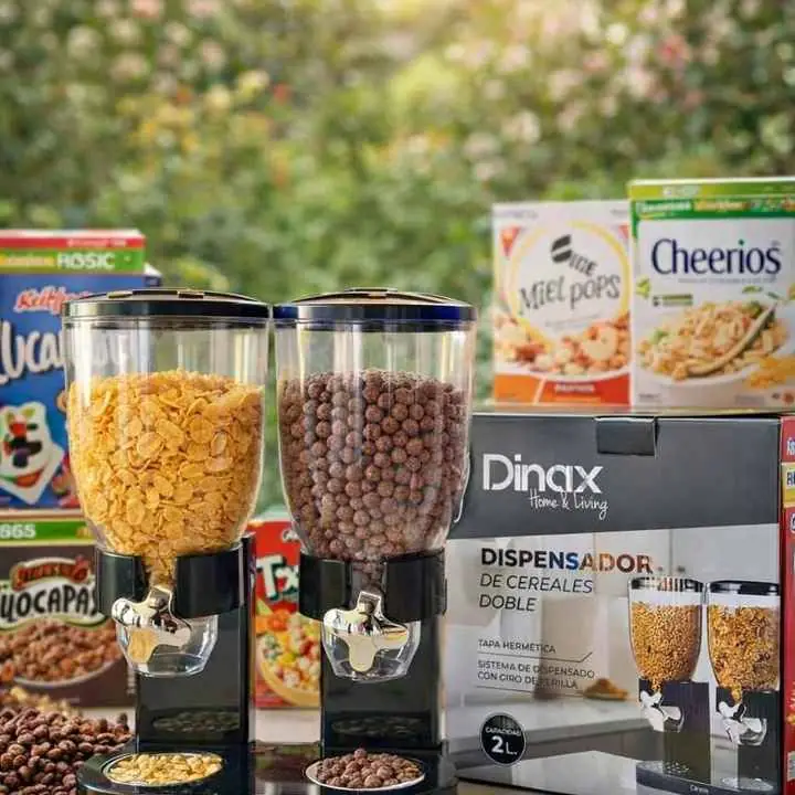 Nuevo ingreso Dispensador de Cereales Doble Dinax – 2 Litros