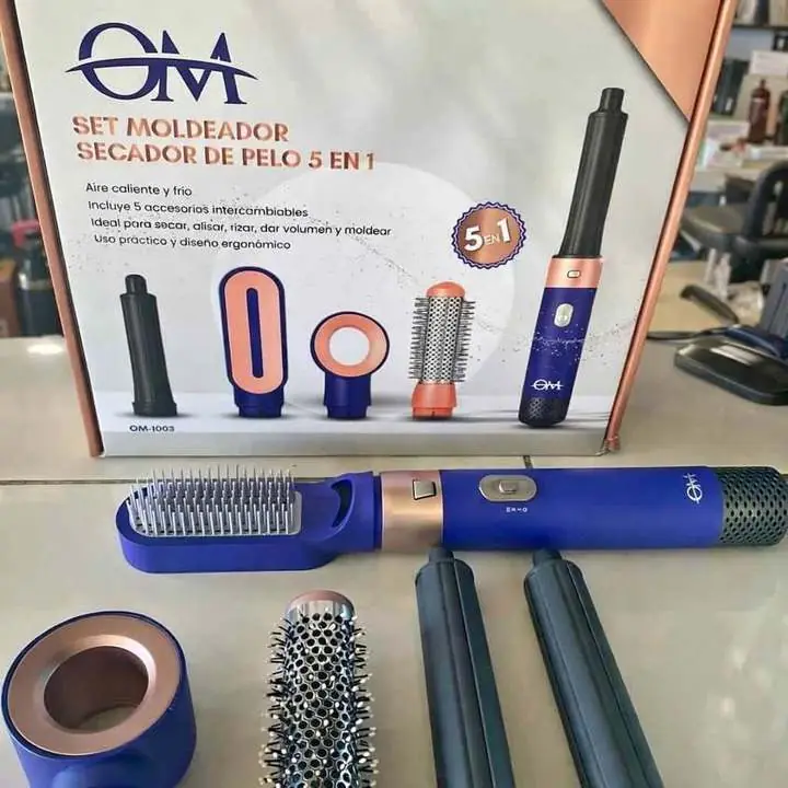 Set Moldeador / Secador de Pelo 5 en 1 OM Función 5 en 1