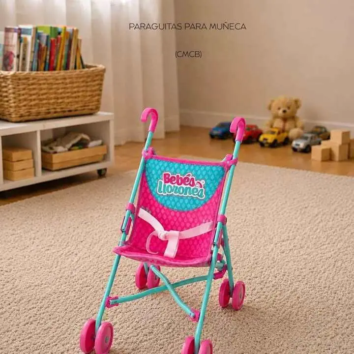 Cochesito de juguete paraguitas para muñecas