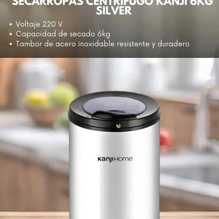 Secarropas centrifugo Kanji de 6 KG sulver