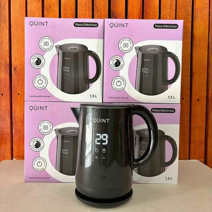 Pava Eléctrica QUINT 1,5L – Control total de temperatura