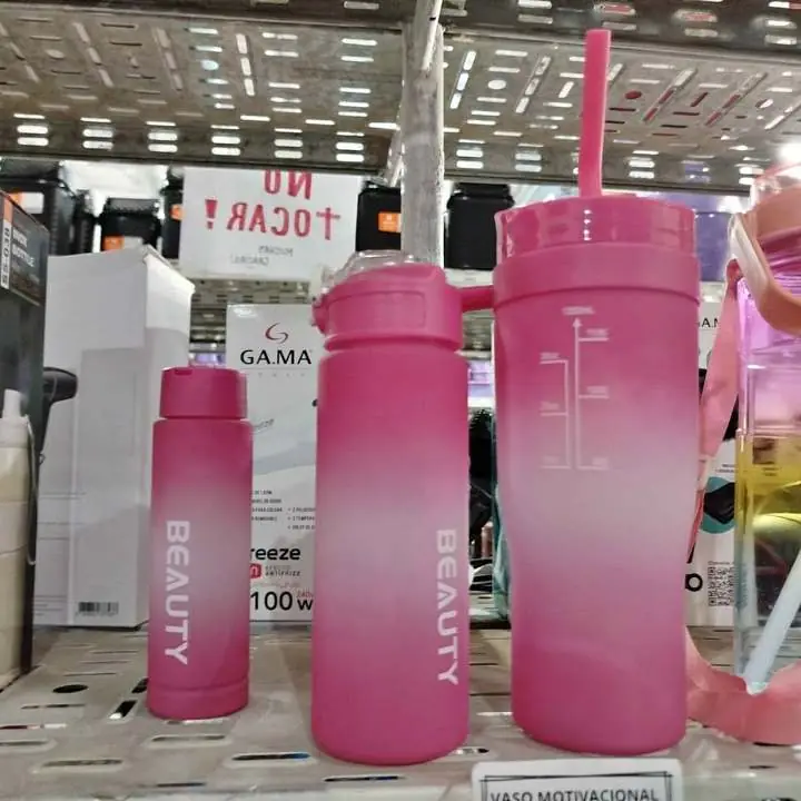 Botellas motivaciónales 3 en 1 (varios colores)