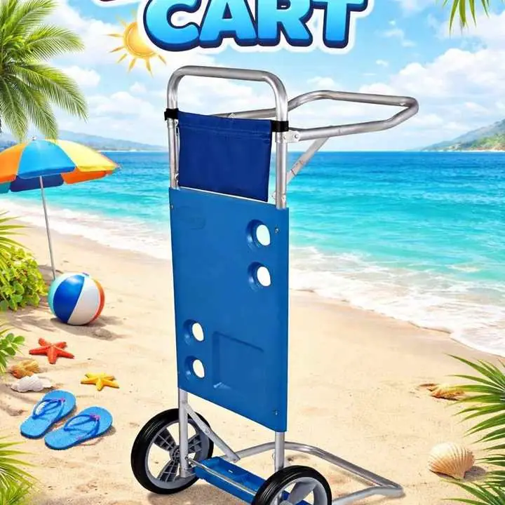 Carrito de playa con correa; sin extensible