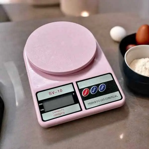 Balanza digital de cocina colores surtidos (sin pilas)