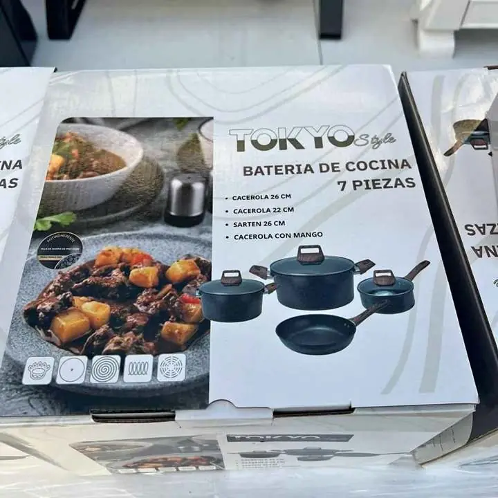 Batería 7 piezas Caserola más grandes y resistente