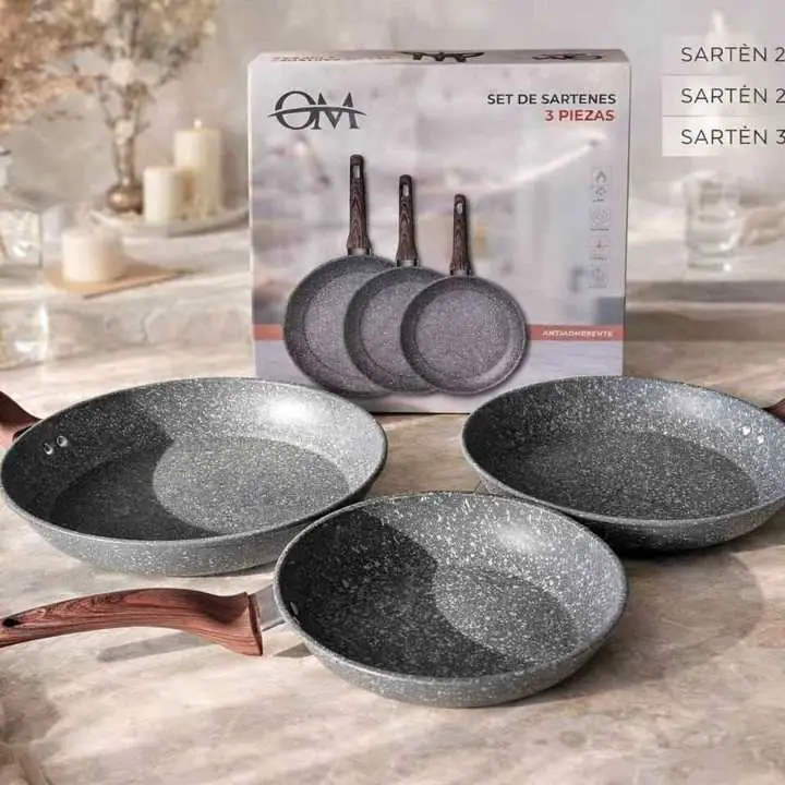 Set de sartenes X3 om – antiaherentes