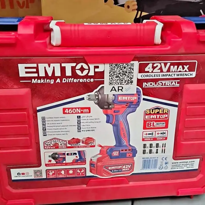 Llave de impacto 460nm 42v Emtop
