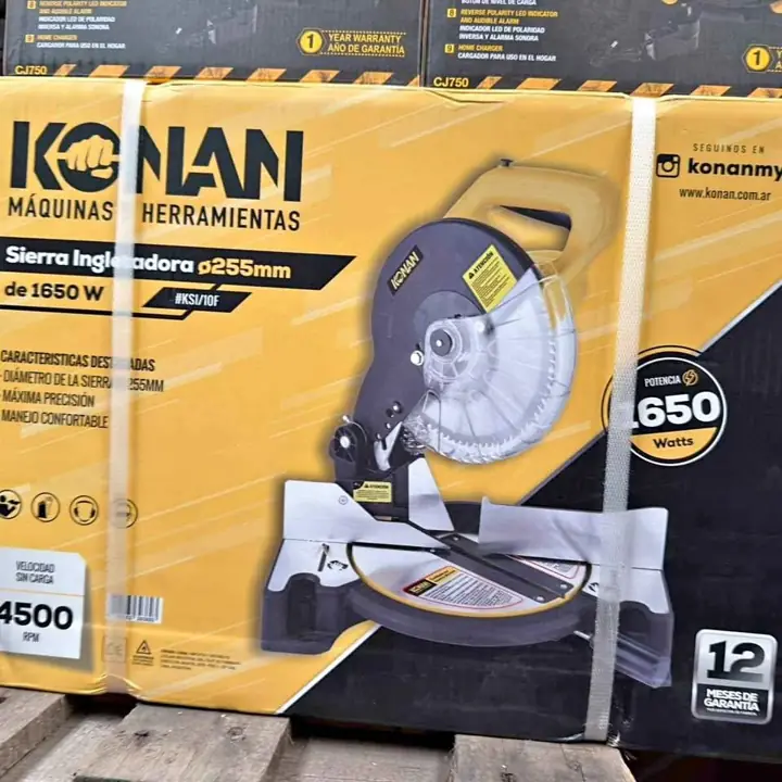 Sierra ingletadora 255mm 1650w konan