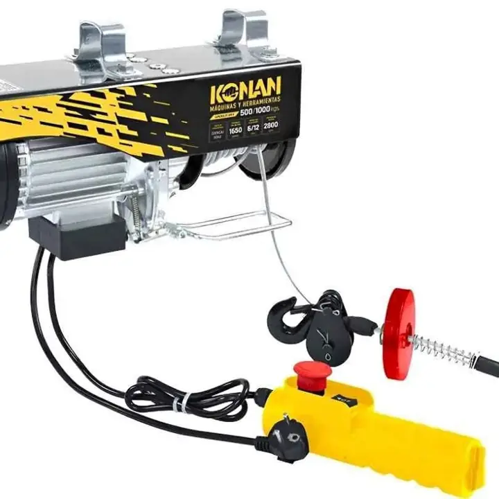 Aparejo electrico 1650W 500/1000kg Konan $372.000 ef / $379.332 mp