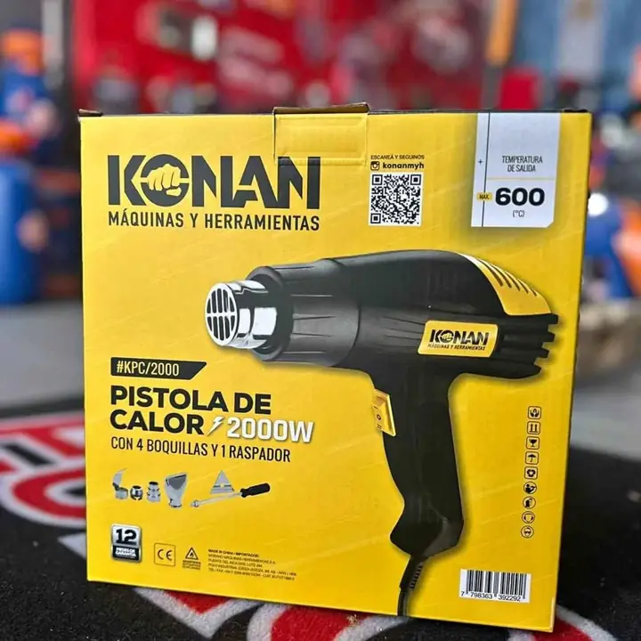 Pistola de calor 2000w Konan $43.000