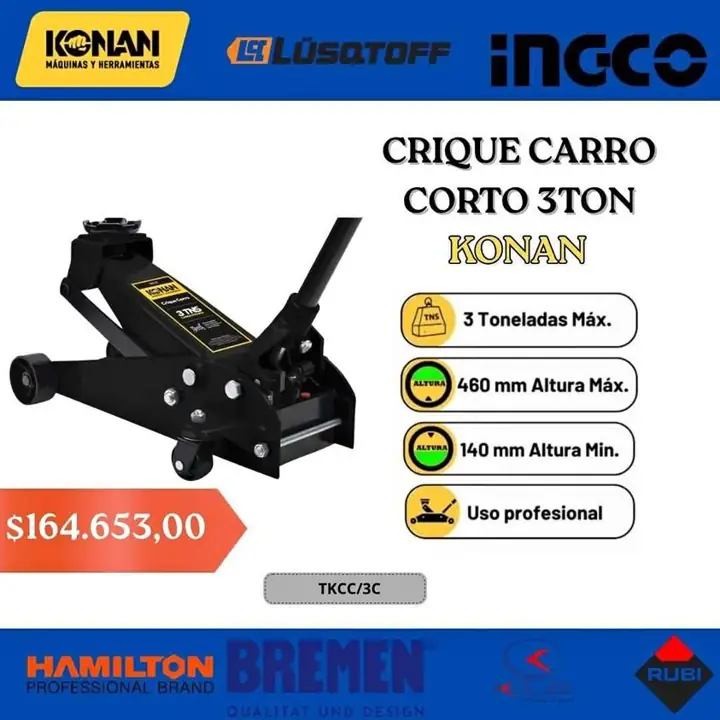 Crique carro corto 3t konan