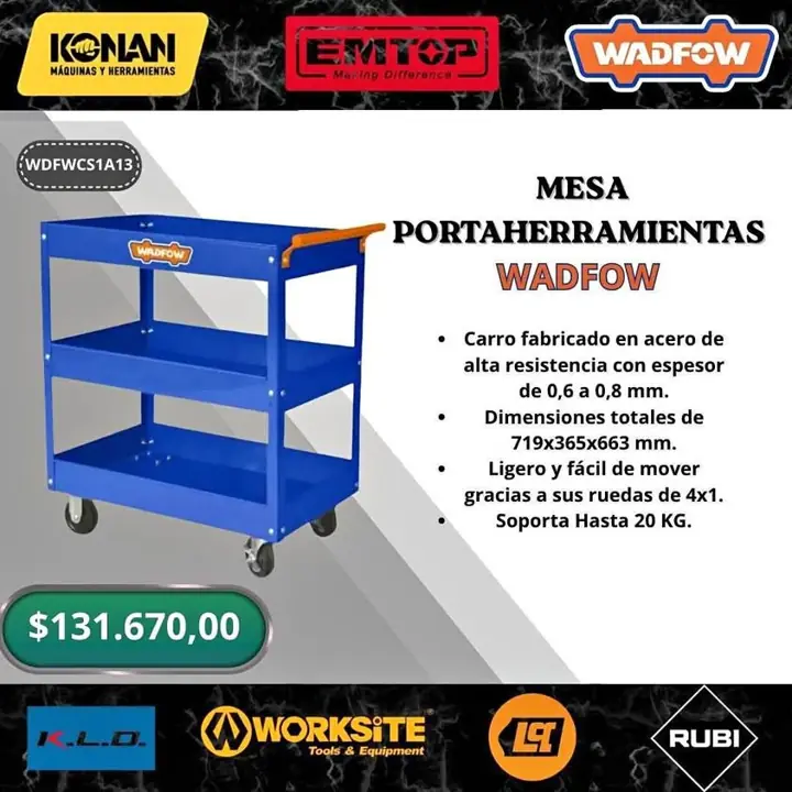 Mesa porta herramienta wadfow