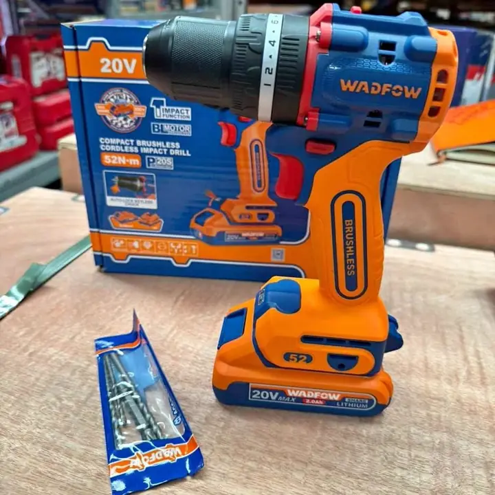Taladro atornillador 52nm 20v wadfow