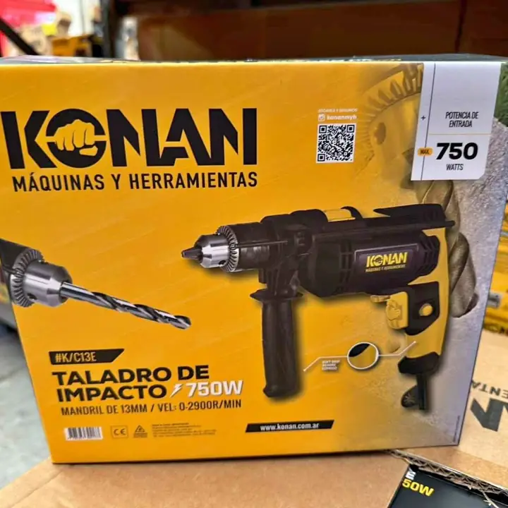 Taladro 750w 13mm konan
