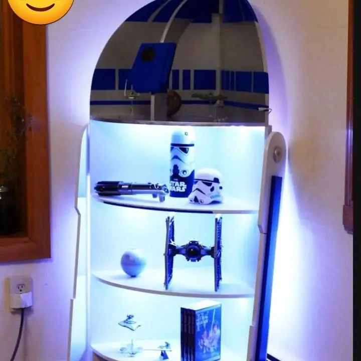 Bibliotecas y mesas de luz R2D2
